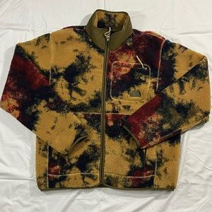 The North Face Graphic Zip Up Fleece Jacket: Mens L
